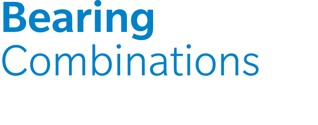 Bearing Combinations 