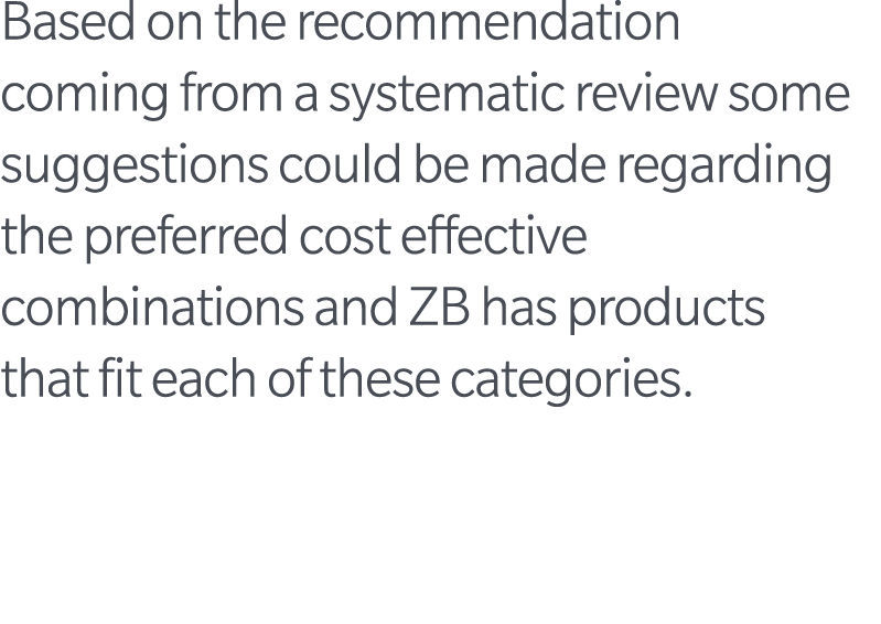 Based on the recommendation coming from a systematic review some suggestions could be made regarding the preferred co...