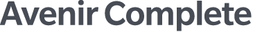 Avenir Complete