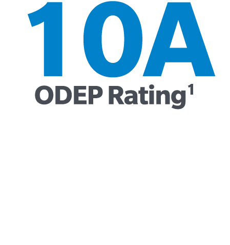 10A ODEP Rating1 