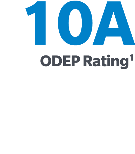 10A ODEP Rating1 