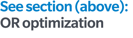 See section (above): OR optimization 