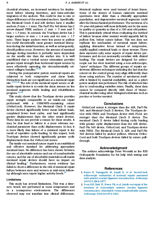 Arthroscopy: The Journal of Arthroscopic and Related Surgery, Corrected proof. doi:10.1016/j.arthro.2020.03.036