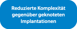 Reduzierte Komplexit t gegen ber geknoteten Implantationen