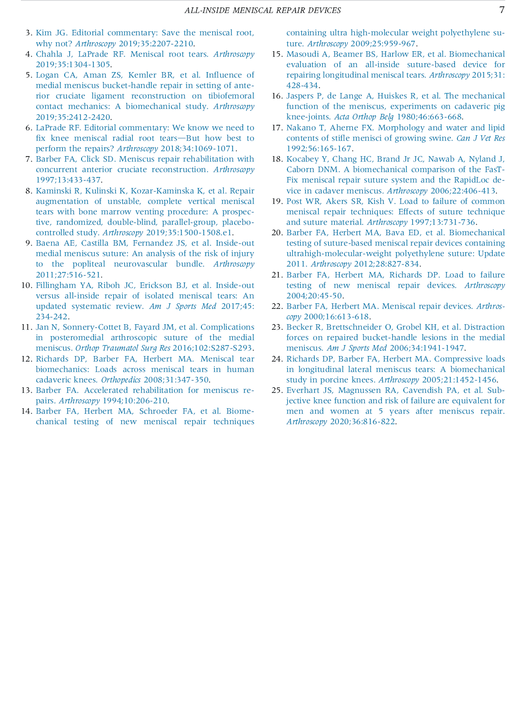 Arthroscopy: The Journal of Arthroscopic and Related Surgery, Corrected proof. doi:10.1016/j.arthro.2020.03.036