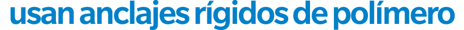 usan anclajes r gidos de pol mero