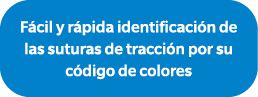 F cil y r pida identificaci n de las suturas de tracci n por su c digo de colores