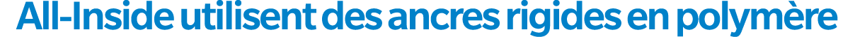 All Inside utilisent des ancres rigides en polym re
