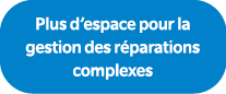 Plus d’espace pour la gestion des r parations complexes