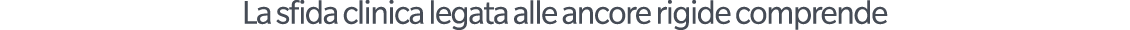 La sfida clinica legata alle ancore rigide comprende