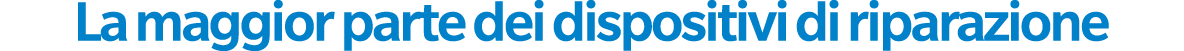 La maggior parte dei dispositivi di riparazione