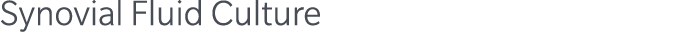 Synovial Fluid Culture